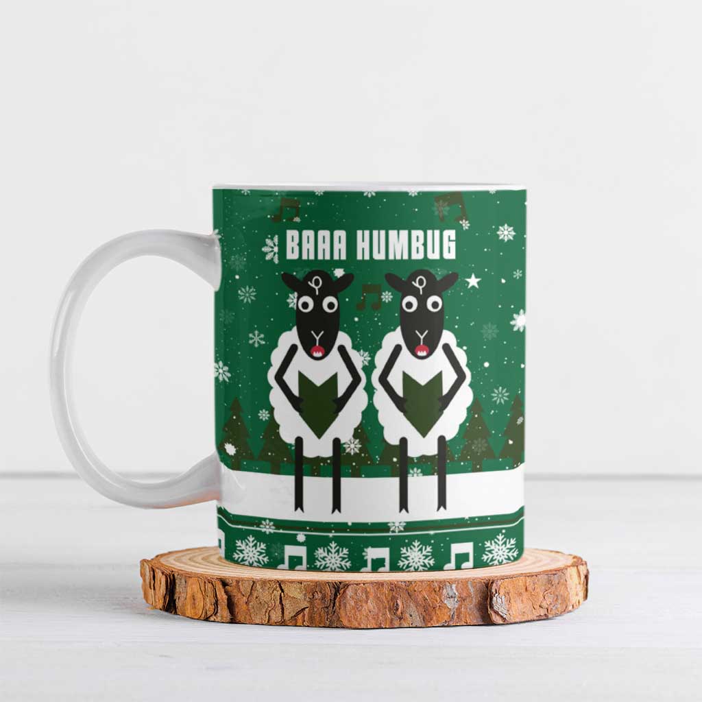 Sheep Baaa Humbug Christmas Ceramic Mug Xmas Holiday Patterns - Wonder Print Shop