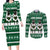 Sheep Baaa Humbug Christmas Couples Matching Long Sleeve Bodycon Dress and Long Sleeve Button Shirt Xmas Holiday Patterns - Wonder Print Shop