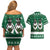 Sheep Baaa Humbug Christmas Couples Matching Off Shoulder Short Dress and Hawaiian Shirt Xmas Holiday Patterns - Wonder Print Shop