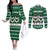 Sheep Baaa Humbug Christmas Couples Matching Off The Shoulder Long Sleeve Dress and Long Sleeve Button Shirt Xmas Holiday Patterns - Wonder Print Shop