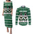 Sheep Baaa Humbug Christmas Couples Matching Puletasi and Long Sleeve Button Shirt Xmas Holiday Patterns - Wonder Print Shop