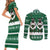 Sheep Baaa Humbug Christmas Couples Matching Short Sleeve Bodycon Dress and Long Sleeve Button Shirt Xmas Holiday Patterns - Wonder Print Shop