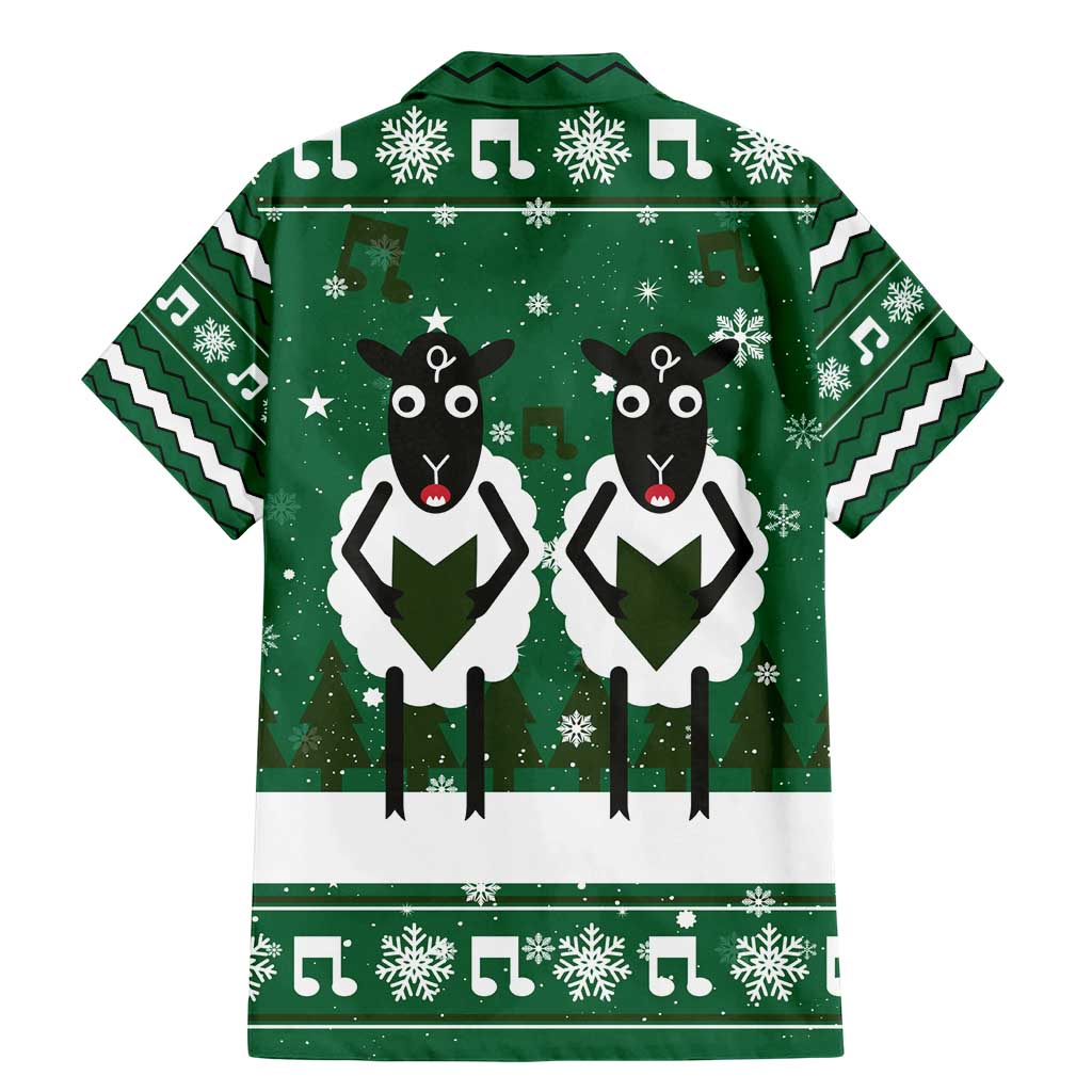 Sheep Baaa Humbug Christmas Family Matching Mermaid Dress and Hawaiian Shirt Xmas Holiday Patterns - Wonder Print Shop