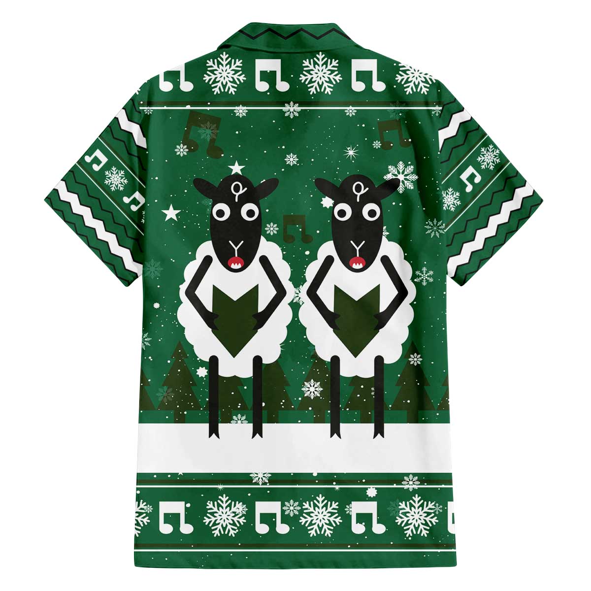 Sheep Baaa Humbug Christmas Family Matching Off The Shoulder Long Sleeve Dress and Hawaiian Shirt Xmas Holiday Patterns - Wonder Print Shop