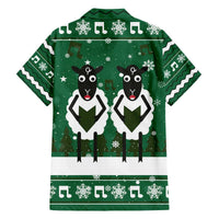 Sheep Baaa Humbug Christmas Family Matching Off The Shoulder Long Sleeve Dress and Hawaiian Shirt Xmas Holiday Patterns - Wonder Print Shop