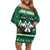 Sheep Baaa Humbug Christmas Family Matching Off Shoulder Short Dress and Hawaiian Shirt Xmas Holiday Patterns - Wonder Print Shop