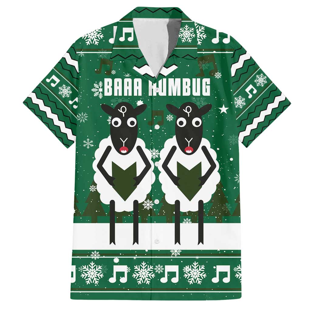 Sheep Baaa Humbug Christmas Family Matching Puletasi and Hawaiian Shirt Xmas Holiday Patterns - Wonder Print Shop
