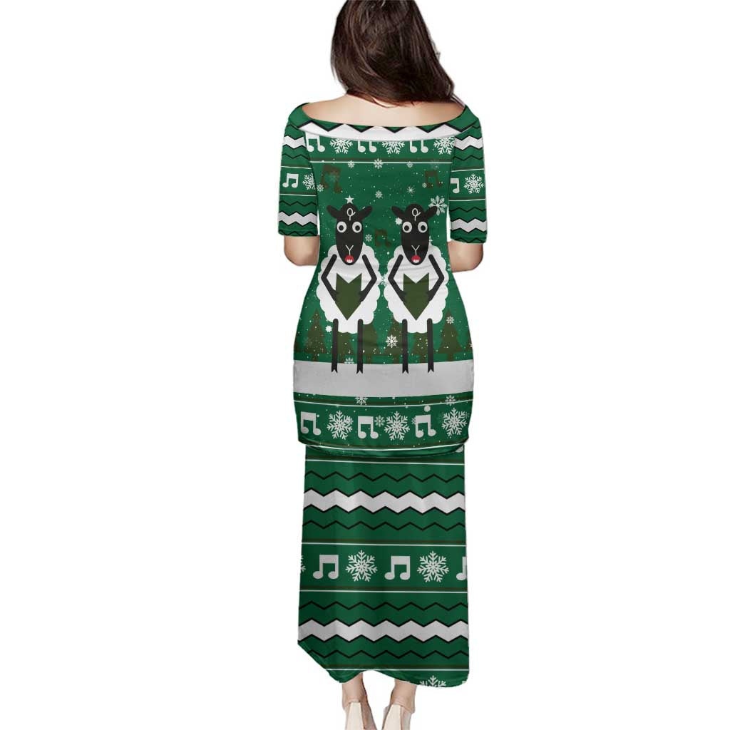 Sheep Baaa Humbug Christmas Family Matching Puletasi and Hawaiian Shirt Xmas Holiday Patterns - Wonder Print Shop