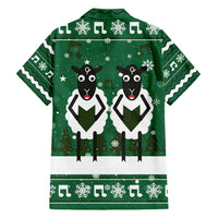 Sheep Baaa Humbug Christmas Family Matching Short Sleeve Bodycon Dress and Hawaiian Shirt Xmas Holiday Patterns - Wonder Print Shop