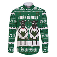 Sheep Baaa Humbug Christmas Family Matching Short Sleeve Bodycon Dress and Hawaiian Shirt Xmas Holiday Patterns - Wonder Print Shop