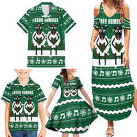 Sheep Baaa Humbug Christmas Family Matching Summer Maxi Dress and Hawaiian Shirt Xmas Holiday Patterns - Wonder Print Shop