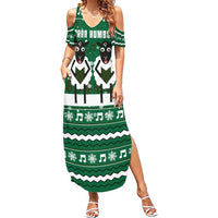Sheep Baaa Humbug Christmas Family Matching Summer Maxi Dress and Hawaiian Shirt Xmas Holiday Patterns - Wonder Print Shop