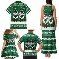 Sheep Baaa Humbug Christmas Family Matching Tank Maxi Dress and Hawaiian Shirt Xmas Holiday Patterns - Wonder Print Shop