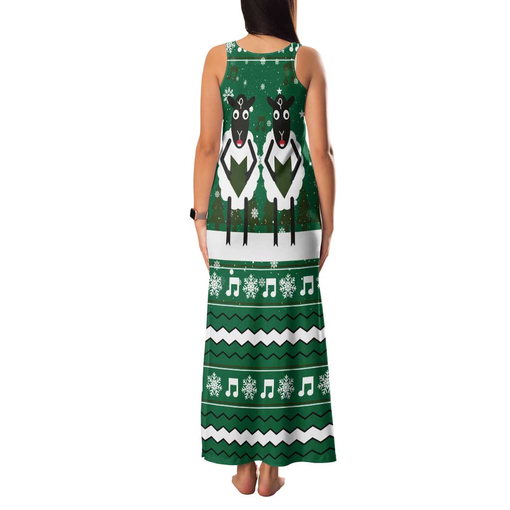 Sheep Baaa Humbug Christmas Family Matching Tank Maxi Dress and Hawaiian Shirt Xmas Holiday Patterns - Wonder Print Shop