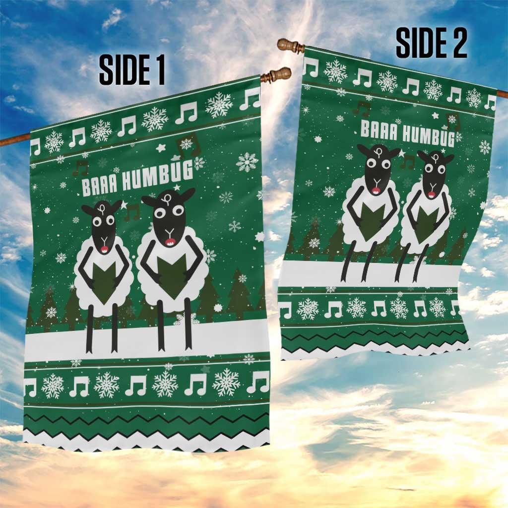 Sheep Baaa Humbug Christmas Garden Flag Xmas Holiday Patterns - Wonder Print Shop