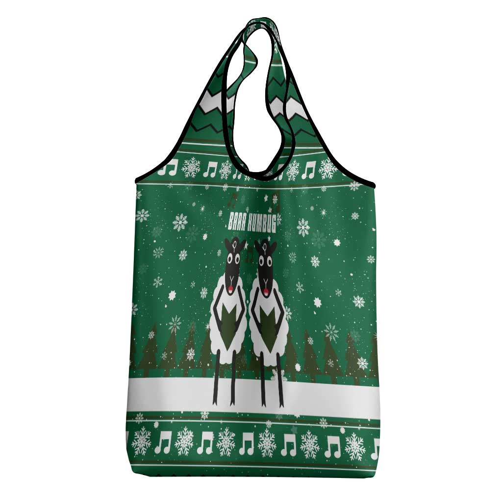 Sheep Baaa Humbug Christmas Grocery Bag Xmas Holiday Patterns - Wonder Print Shop