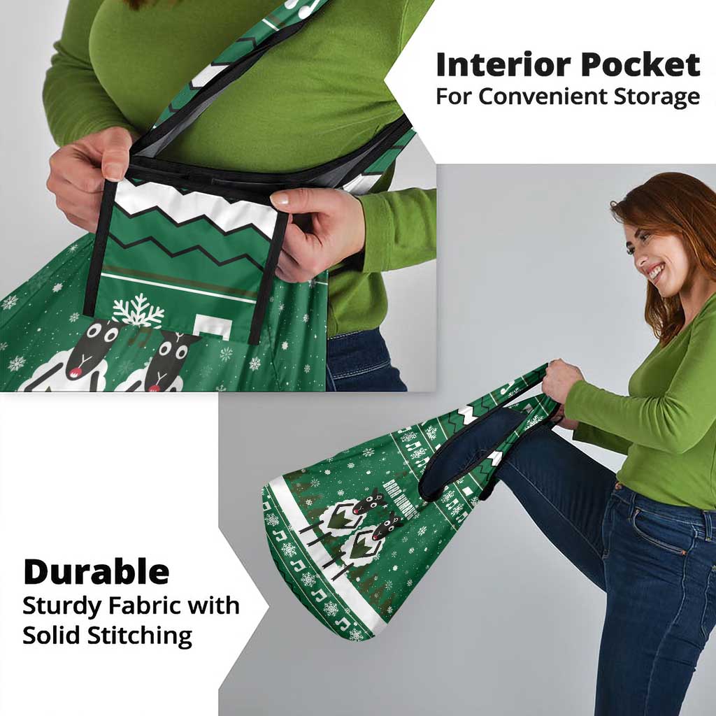 Sheep Baaa Humbug Christmas Grocery Bag Xmas Holiday Patterns - Wonder Print Shop