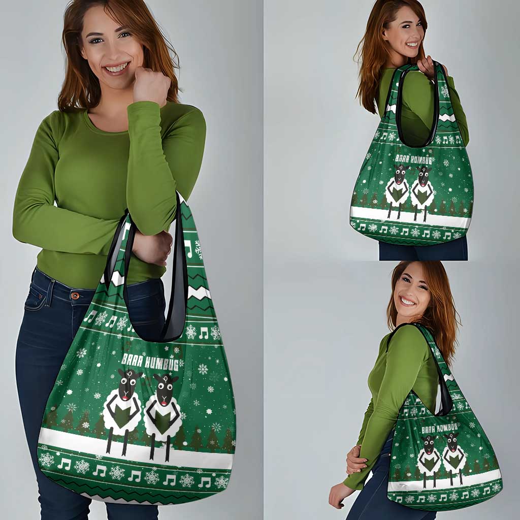 Sheep Baaa Humbug Christmas Grocery Bag Xmas Holiday Patterns - Wonder Print Shop
