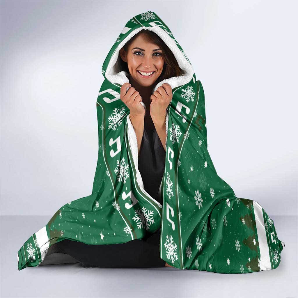 Sheep Baaa Humbug Christmas Hooded Blanket Xmas Holiday Patterns - Wonder Print Shop