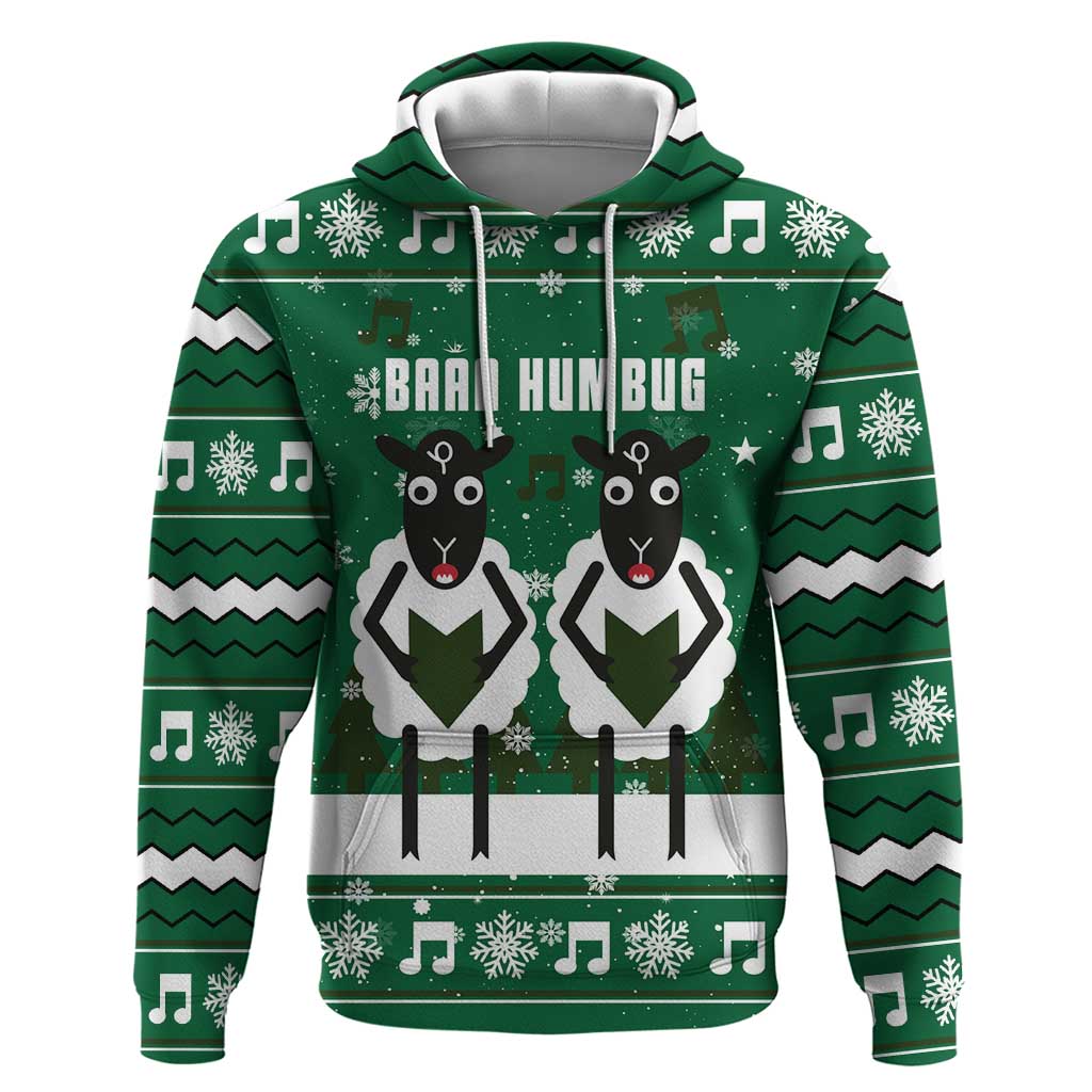Sheep Baaa Humbug Christmas Hoodie Xmas Holiday Patterns - Wonder Print Shop