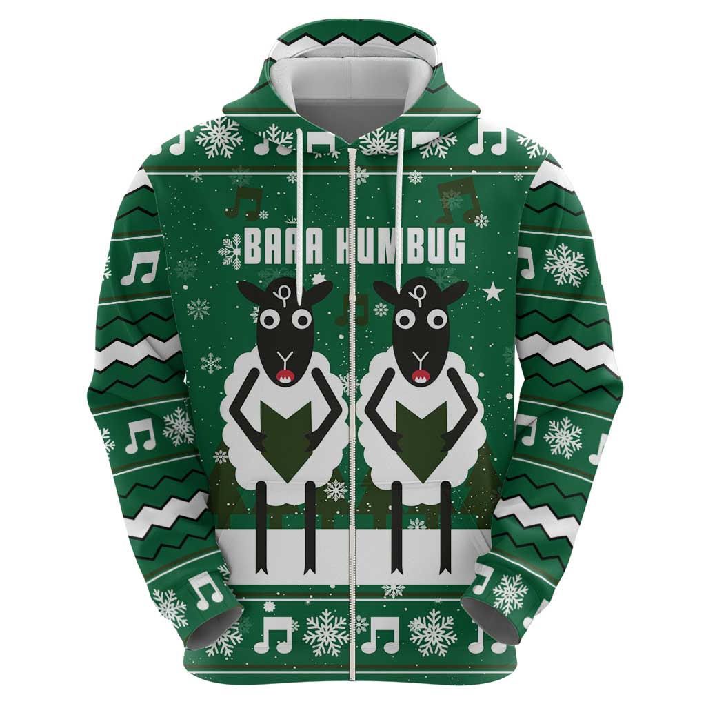 Sheep Baaa Humbug Christmas Hoodie Xmas Holiday Patterns - Wonder Print Shop