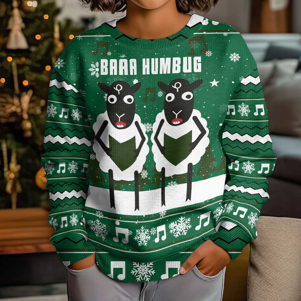 Sheep Baaa Humbug Christmas Kid Ugly Christmas Sweater Xmas Holiday Patterns - Wonder Print Shop