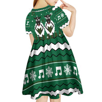 Sheep Baaa Humbug Christmas Kid Short Sleeve Dress Xmas Holiday Patterns - Wonder Print Shop