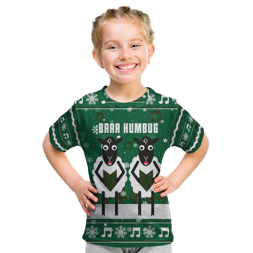 Sheep Baaa Humbug Christmas Kid T Shirt Xmas Holiday Patterns - Wonder Print Shop