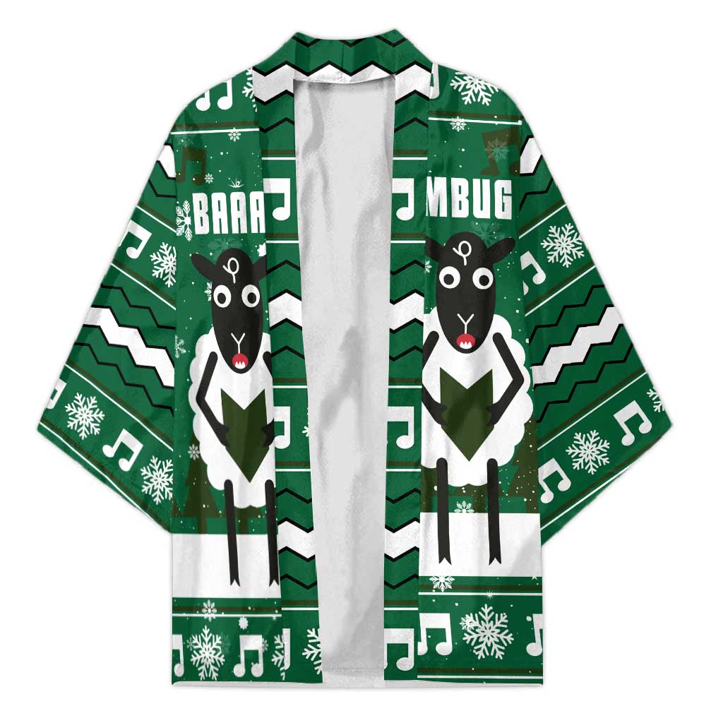 Sheep Baaa Humbug Christmas Kimono Xmas Holiday Patterns - Wonder Print Shop