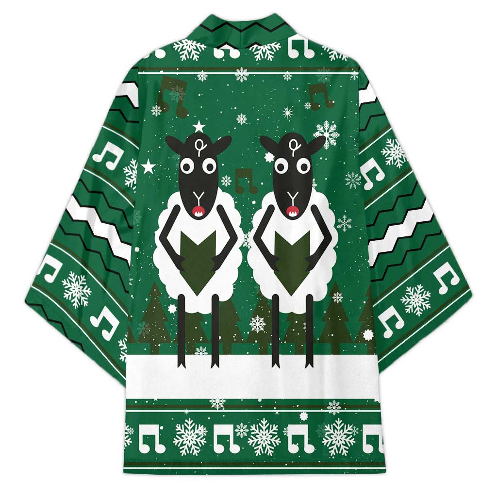 Sheep Baaa Humbug Christmas Kimono Xmas Holiday Patterns - Wonder Print Shop