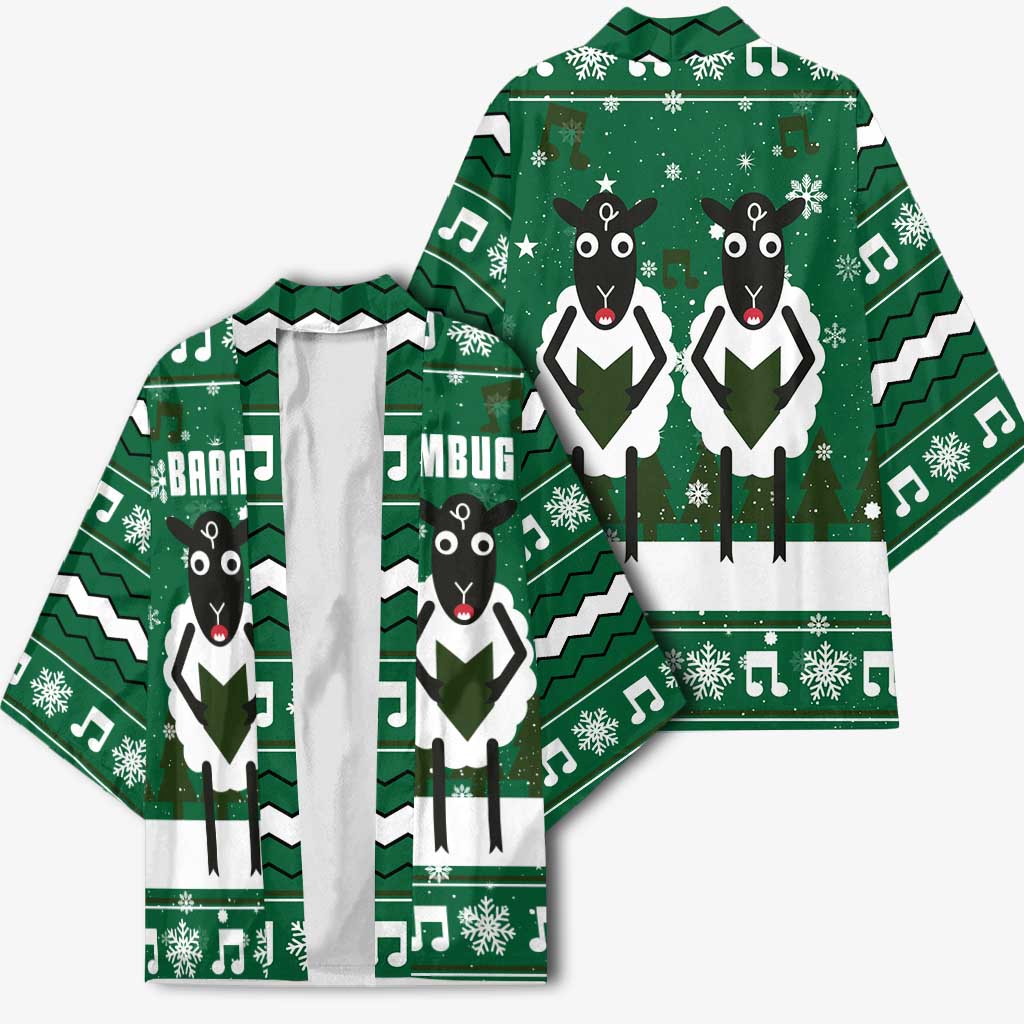 Sheep Baaa Humbug Christmas Kimono Xmas Holiday Patterns - Wonder Print Shop