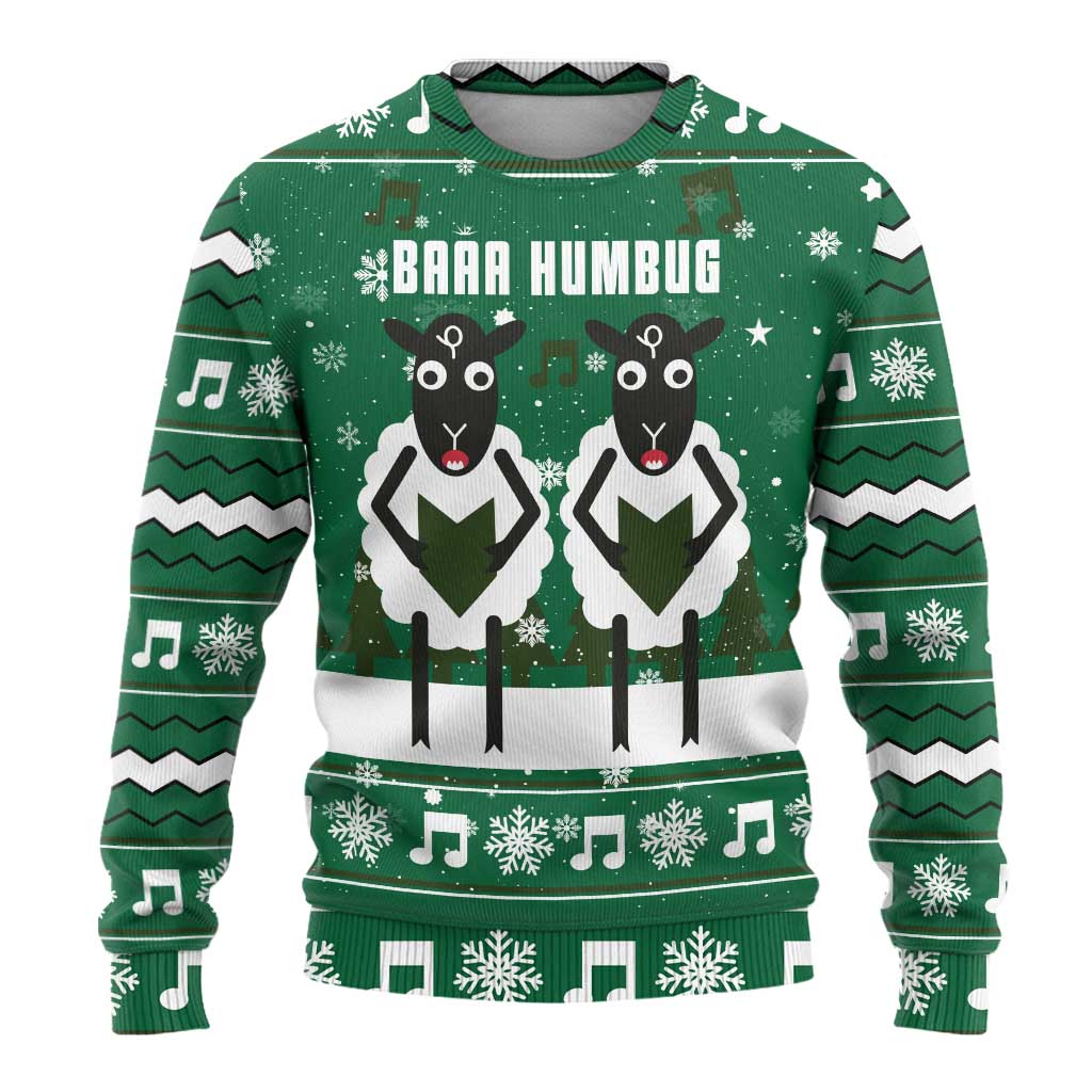 Sheep Baaa Humbug Christmas Ugly Christmas Sweater Xmas Holiday Patterns - Wonder Print Shop
