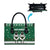 Sheep Baaa Humbug Christmas Leather Bag Xmas Holiday Patterns - Wonder Print Shop