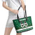 Sheep Baaa Humbug Christmas Leather Tote Bag Xmas Holiday Patterns - Wonder Print Shop