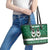 Sheep Baaa Humbug Christmas Leather Tote Bag Xmas Holiday Patterns - Wonder Print Shop