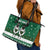 Sheep Baaa Humbug Christmas Leather Tote Bag Xmas Holiday Patterns - Wonder Print Shop