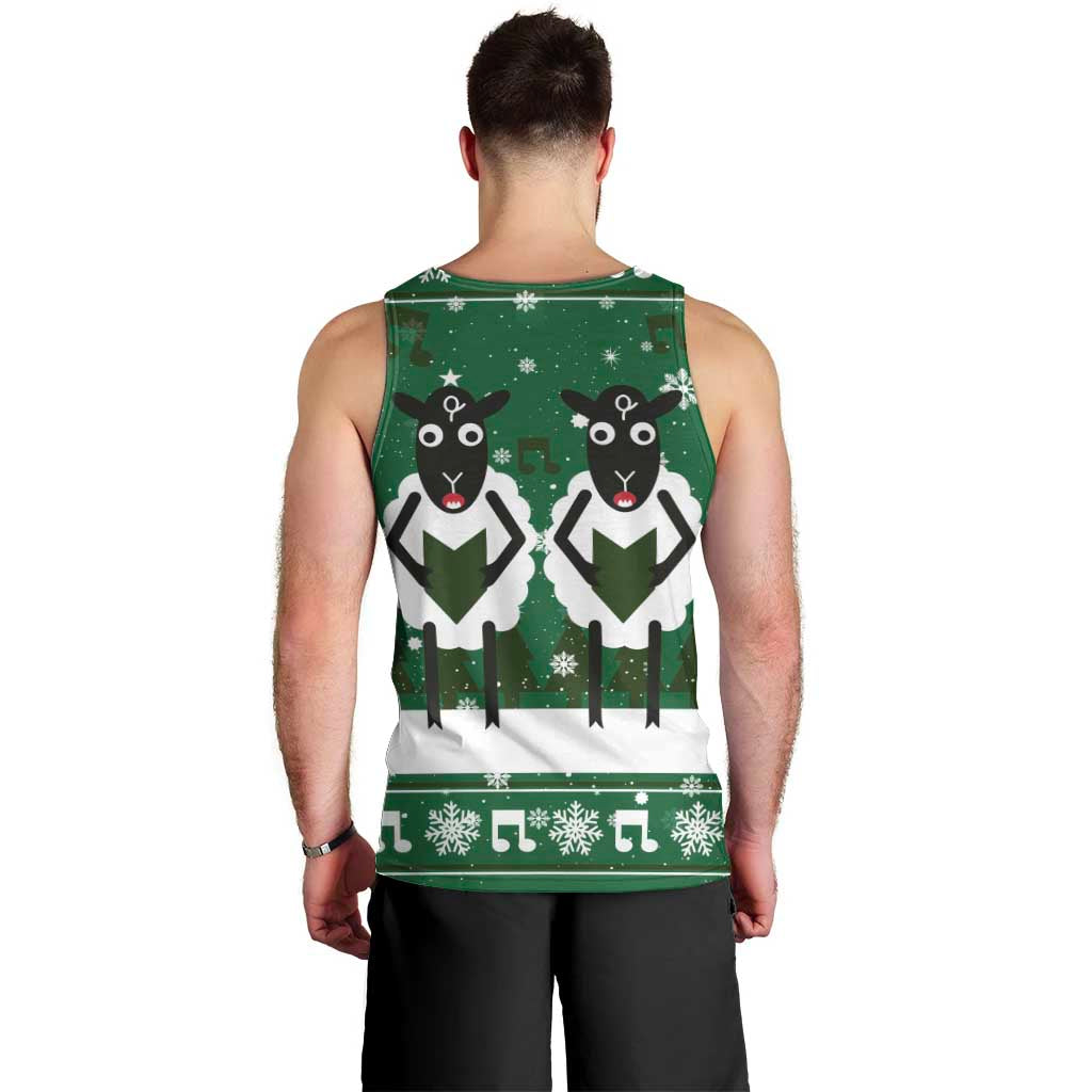 Sheep Baaa Humbug Christmas Men Tank Top Xmas Holiday Patterns - Wonder Print Shop