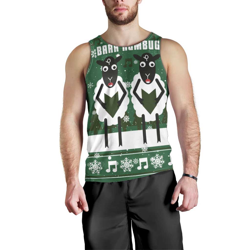 Sheep Baaa Humbug Christmas Men Tank Top Xmas Holiday Patterns - Wonder Print Shop