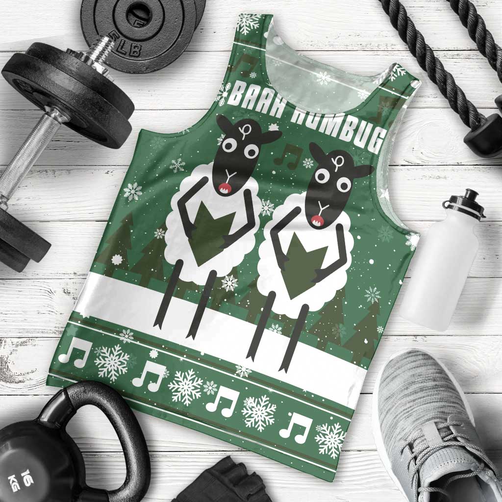 Sheep Baaa Humbug Christmas Men Tank Top Xmas Holiday Patterns - Wonder Print Shop
