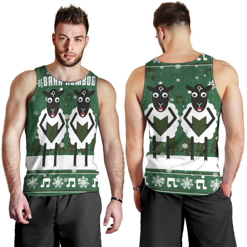 Sheep Baaa Humbug Christmas Men Tank Top Xmas Holiday Patterns - Wonder Print Shop