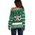 Sheep Baaa Humbug Christmas Off Shoulder Sweater Xmas Holiday Patterns - Wonder Print Shop