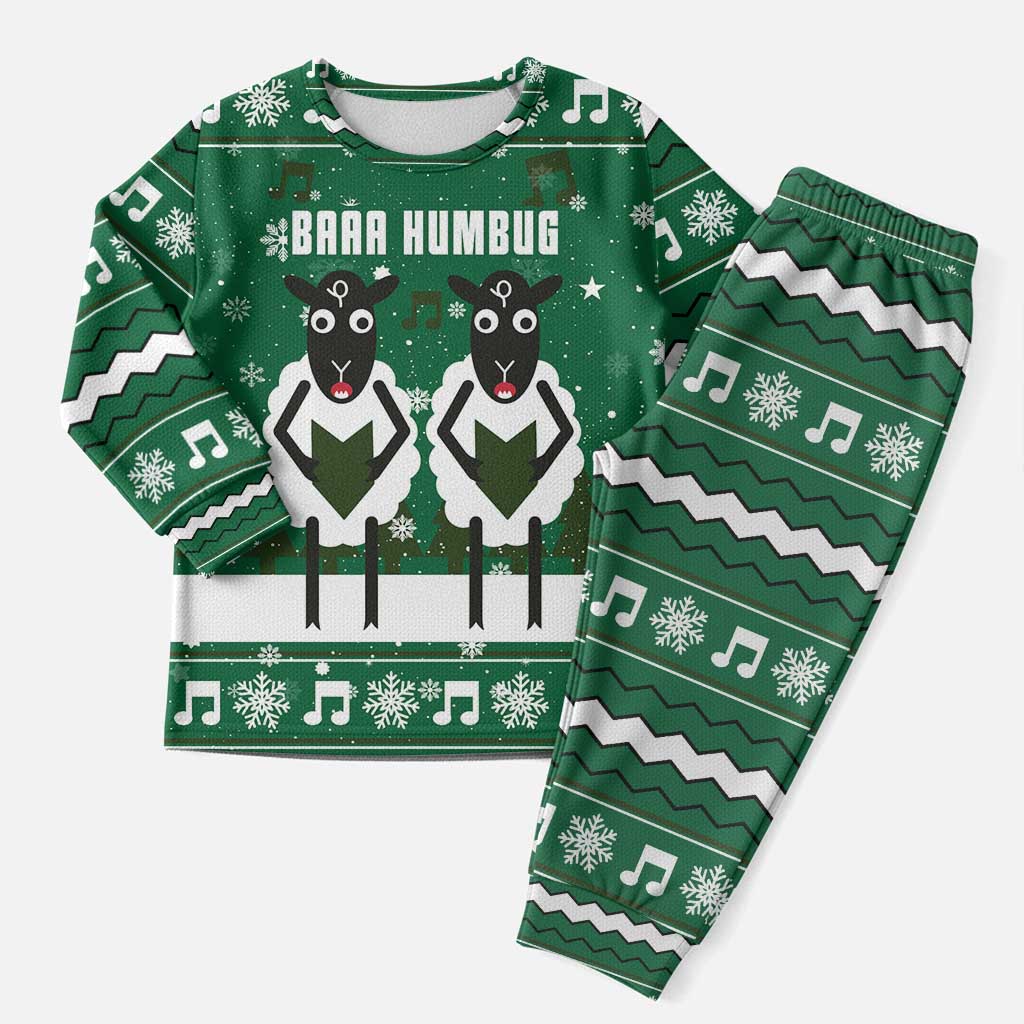 Sheep Baaa Humbug Christmas Pajama Set Xmas Holiday Patterns - Wonder Print Shop