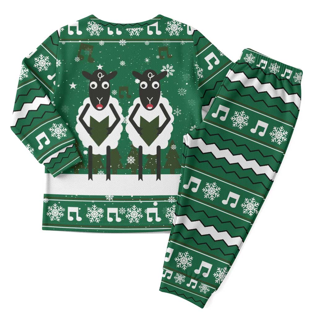 Sheep Baaa Humbug Christmas Pajama Set Xmas Holiday Patterns - Wonder Print Shop