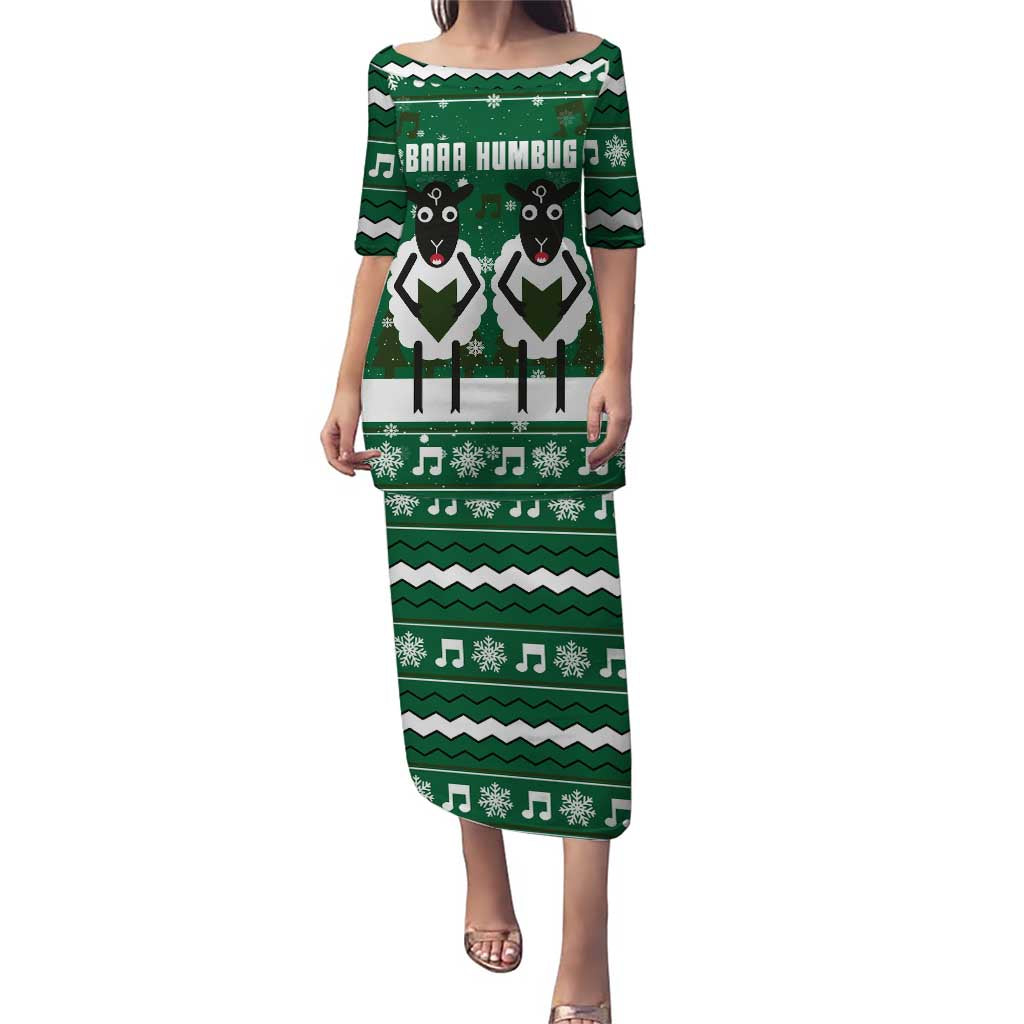 Sheep Baaa Humbug Christmas Puletasi Xmas Holiday Patterns - Wonder Print Shop