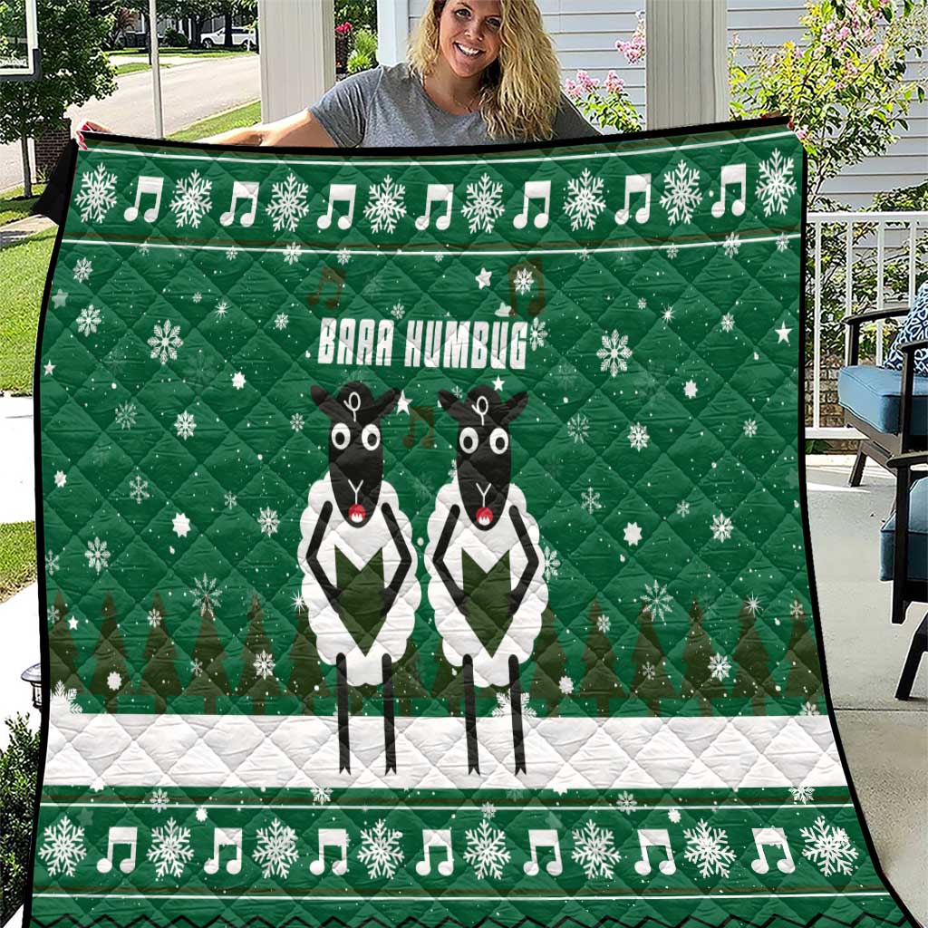 Sheep Baaa Humbug Christmas Quilt Xmas Holiday Patterns - Wonder Print Shop