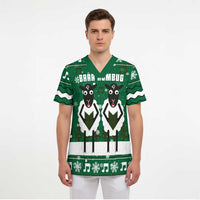 Sheep Baaa Humbug Christmas Scrub Top Xmas Holiday Patterns - Wonder Print Shop