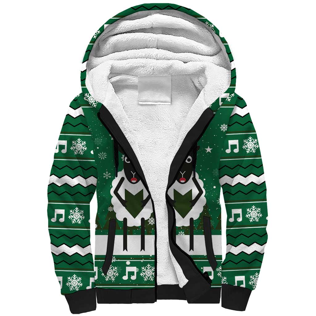 Sheep Baaa Humbug Christmas Sherpa Hoodie Xmas Holiday Patterns - Wonder Print Shop