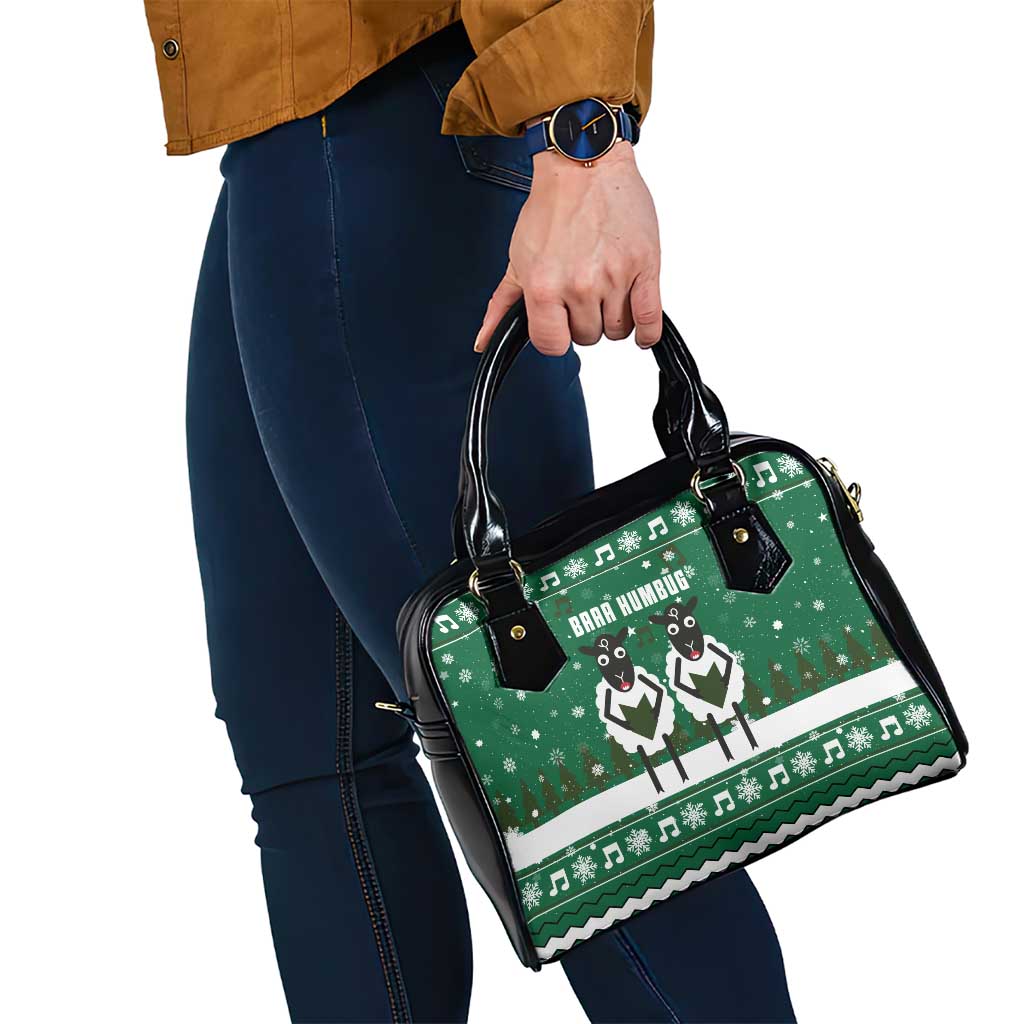Sheep Baaa Humbug Christmas Shoulder Handbag Xmas Holiday Patterns - Wonder Print Shop