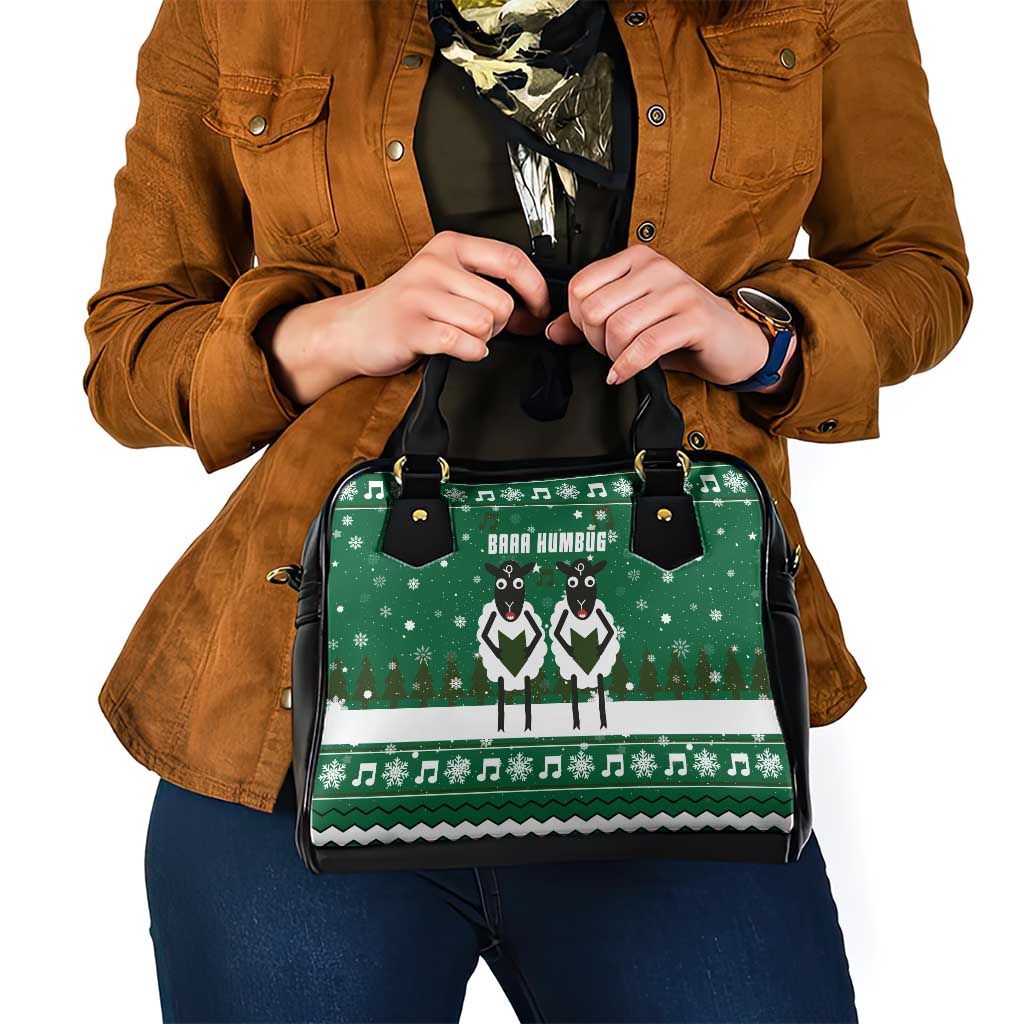 Sheep Baaa Humbug Christmas Shoulder Handbag Xmas Holiday Patterns - Wonder Print Shop