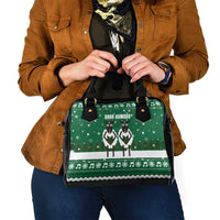 Sheep Baaa Humbug Christmas Shoulder Handbag Xmas Holiday Patterns - Wonder Print Shop
